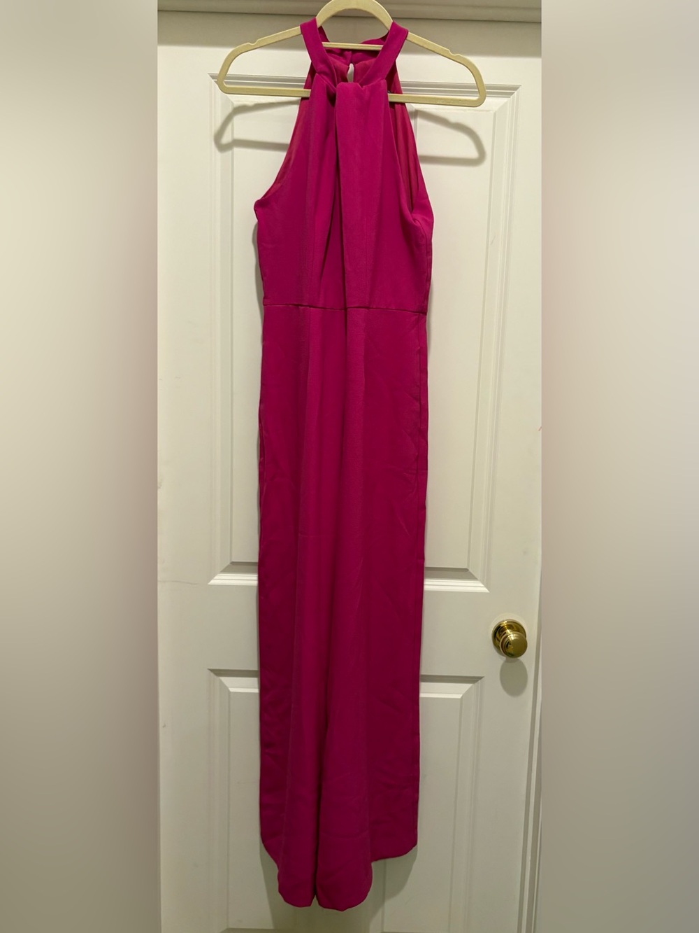 NWT Julia Jordan Fuchsia Sleeveless Halterneck Jumpsuit, S 6
